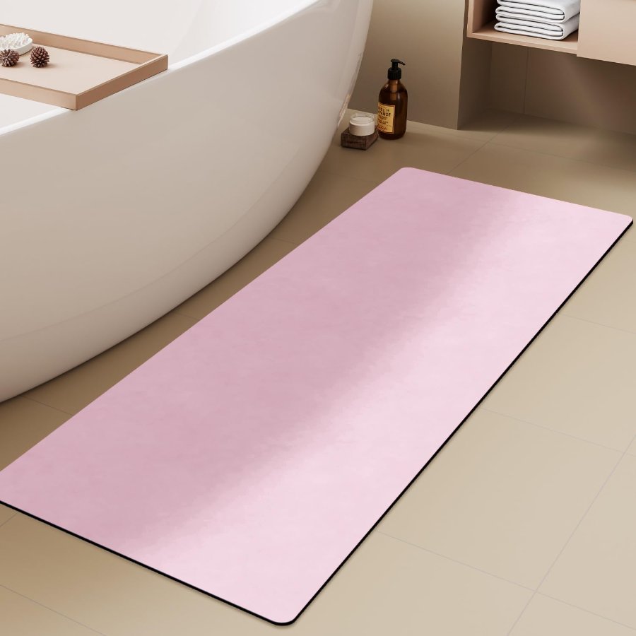 TYUU Pink Bath Mat
