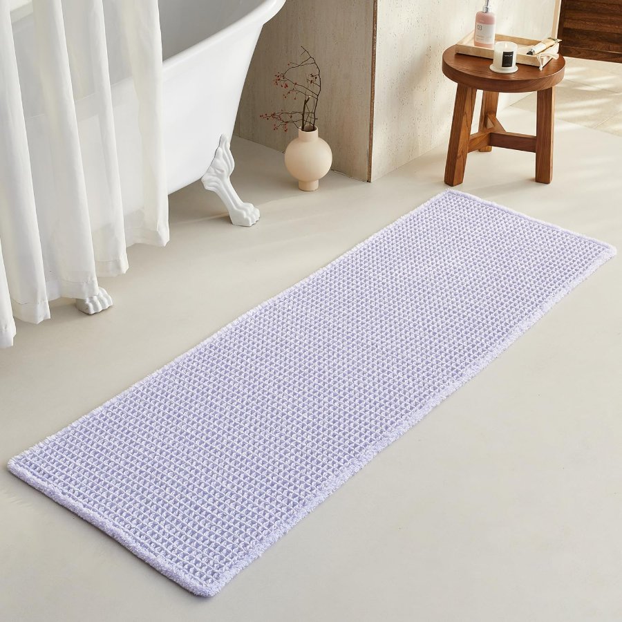 TYUU Waffle Runner Rug Bathroom